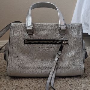 Marc Jacobs metallic silver mini cruiser